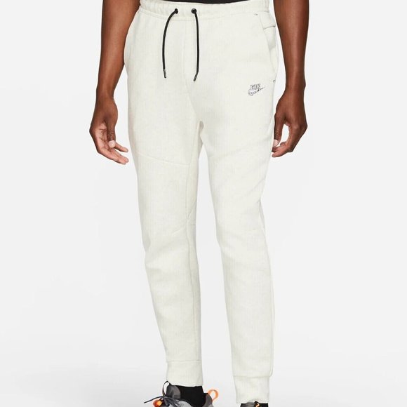 Nike Other - Nike Sportswear Tech Fleece Joggers White Heather DD4706 100 Men's XL-2XL
